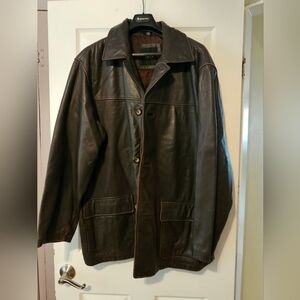 Mens leather coat